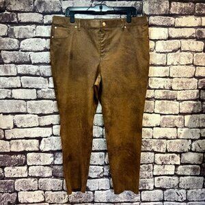 Chico's Brown Tonal Ankle Pants Size L/14